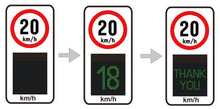 Load image into Gallery viewer, Ice Warning Sign - Automatic speed reading sign with Icy conditions early warning function