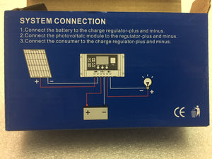 Solar Charge Controller 12 / 24V 30A with 2x USB charging port