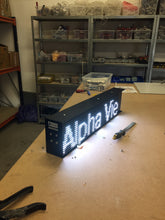 Load image into Gallery viewer, Projecting Full colour LED programmable sign - Double Sided - for text messages

