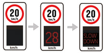 Load image into Gallery viewer, Ice Warning Sign - Automatic speed reading sign with Icy conditions early warning function
