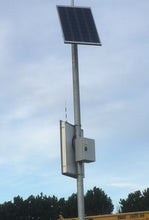 Load image into Gallery viewer, Small Single Colour (RED) Safety messages sign - Landscape - Solar powered
